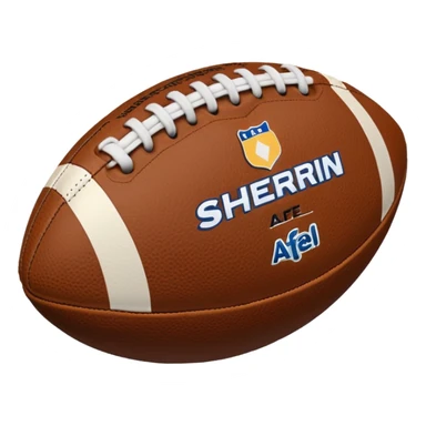 afl sherrin football sticker