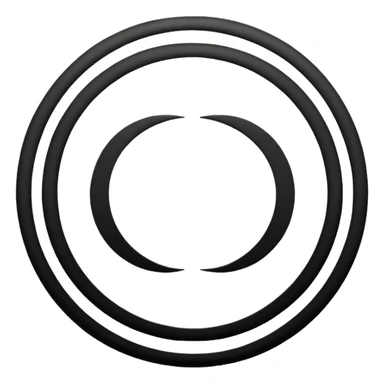 Make to round circles and one long line sticker