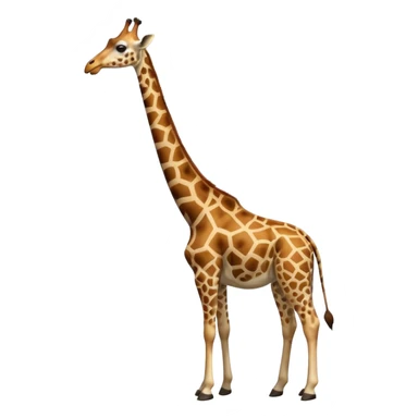Girafe qui mange sticker