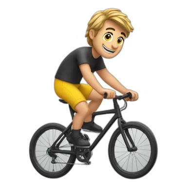 Fabio Wibmer with bycicle jumping sticker