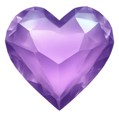 Crystal heart sticker