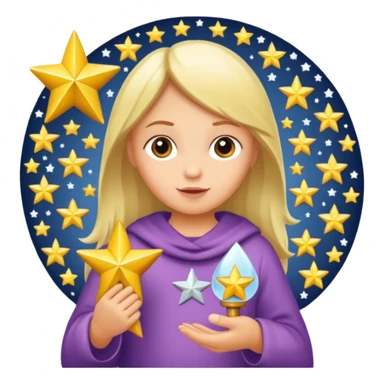 Lilla tryllestav med en stjerne for barn sticker