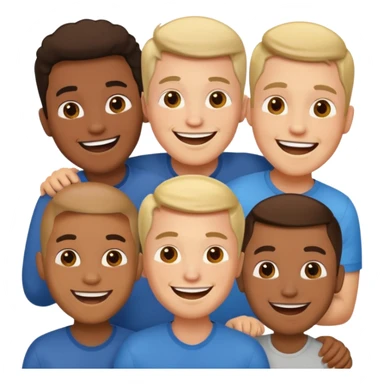 Group of guys sticker