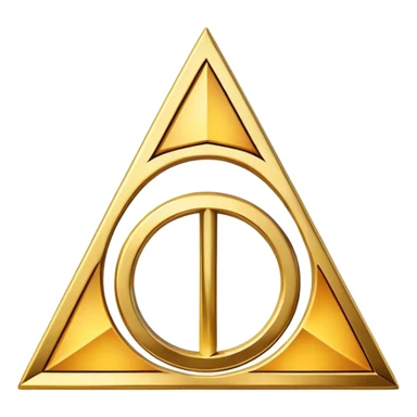 Deathly hallows symbol sticker