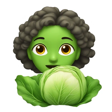cabbage girl sticker