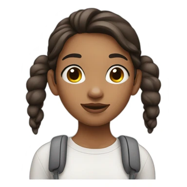 Girl with airpods sticker