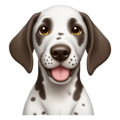 puppy german pointer smiling sticker