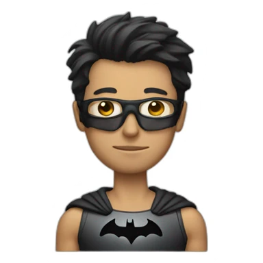 A guy with glass look like batman sticker