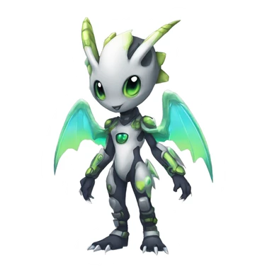 cute cool edgy ethereal alien punk Digimon-Fakemon-animal full body sticker