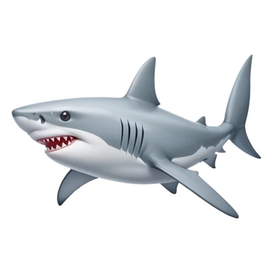 Un tiburon con zapatos nike sticker