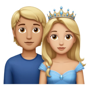 Blonde Passenger princess with boyfriend with brown hair sticker