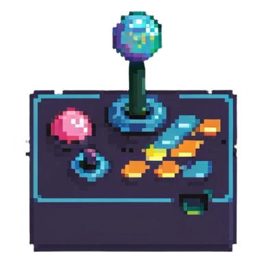 classic 80s arcade joystick sticker