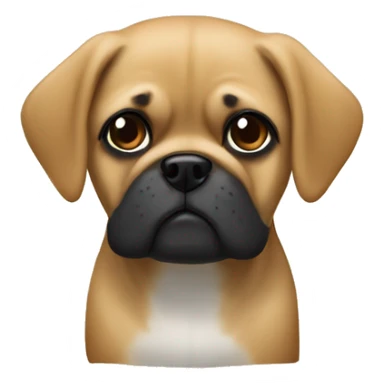 Pugalier with “thank you” sign sticker