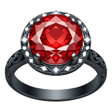 red ring marry red diamond sticker