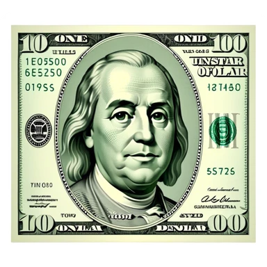 a 1000$ bill sticker