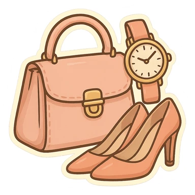 Women’s luxury Handbags, women’s watches and women’s shoes  sticker