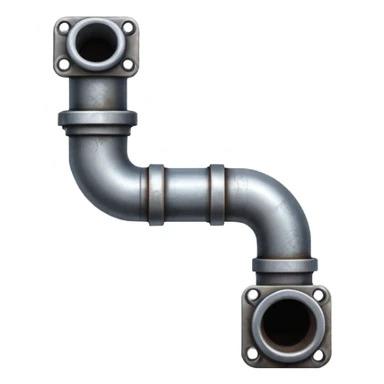 90 degree industrial pipe sticker