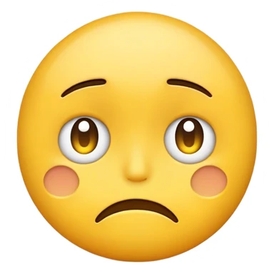 Emoji feeling down sticker
