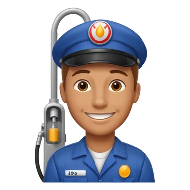 gas pump worker sticker