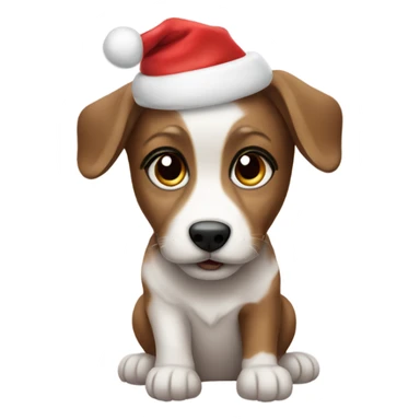 Christmas puppy sticker