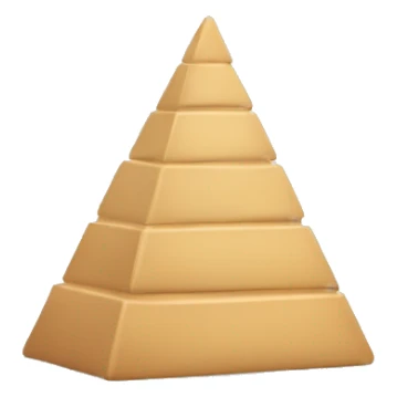 Folded hand in shape of a pyramid sticker