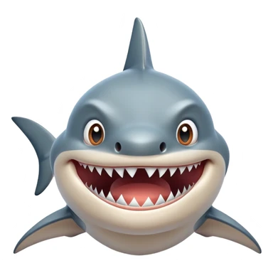 funny shark character in the style of Italian memes, expressive face, comical sticker