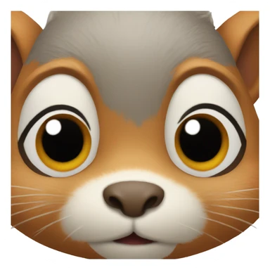 Squirrel face  sticker