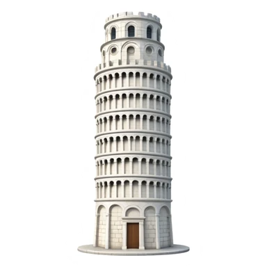 Torre di pisa senza paesaggio sticker