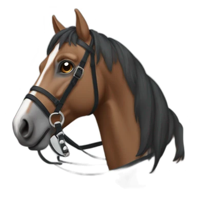 Cheval sûrs cavalière sticker
