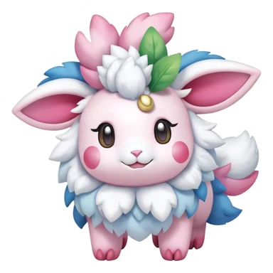Shiny Shaymin-Mareep-Sylveon-Hybrid (Full body) sticker