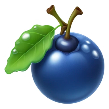 glossy blueberry, wet sticker