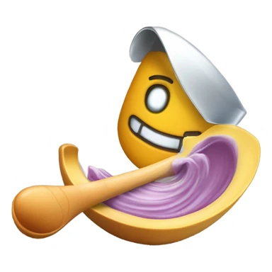 cuchara con salsa  sticker