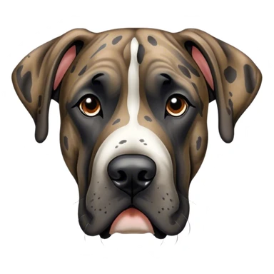 Brindle great dane sticker