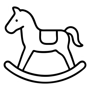 rocking horse sticker