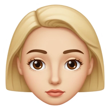 with a little dot on the top of the left lip part a fuller eyebrows sticker