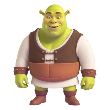 Shrek character sticker