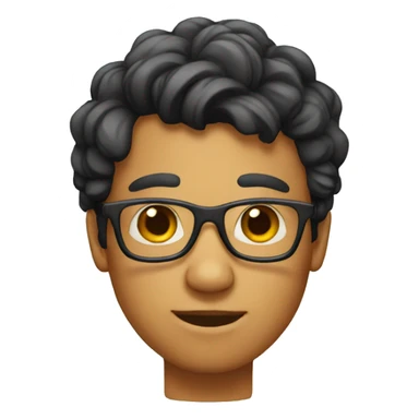 Nerd with acne sticker