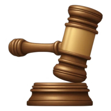 gavel banging sticker
