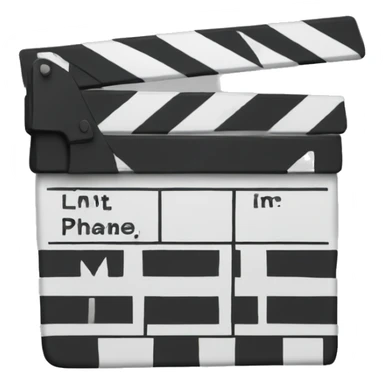 action clapboard sticker