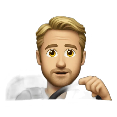 Ryan Gosling driving sticker