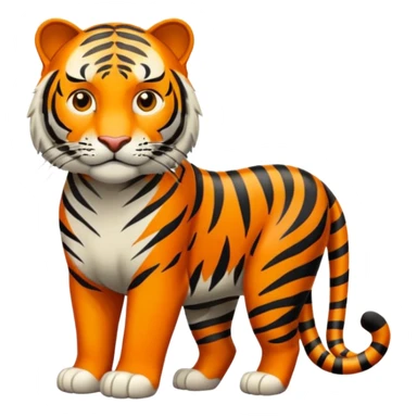 Tigre adulto en la cima sticker