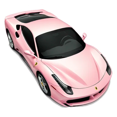 light pink ferrari  sticker