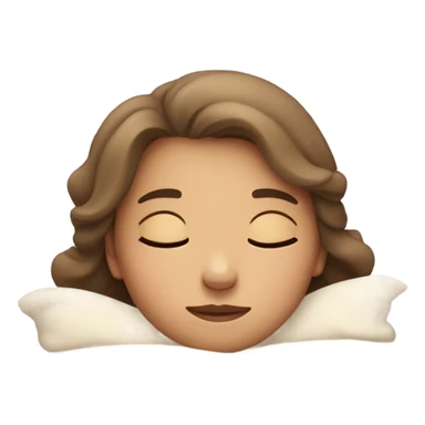Girl sleep sticker