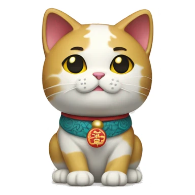 japanise cat maneki neko  sticker