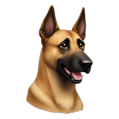 malinois qui pète sticker