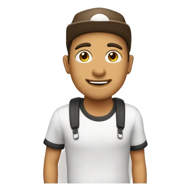 Cafe pelo malo gorra blanca sticker