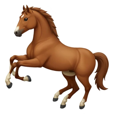 horse back kicking pose sticker