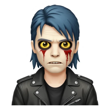 Rockstar zombie mullet sticker