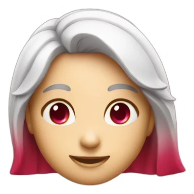 ruby faced logo smiling sticker