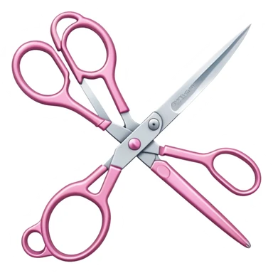 Delicate Pink Scissors  sticker
